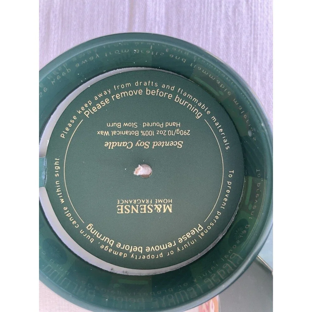M&SENSE Christmas Collection Scented Candle Frosted Pine - New In Box